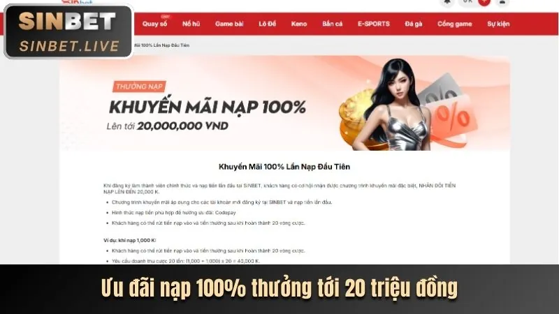 Thưởng chào mừng thành viên mới VN88